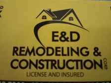 Logo for E&D Remodeling & Construction