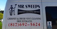 Logo for Mr Sweeps chimney and dryer vent cleaning