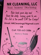 N.R. Cleaning logo