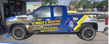 Logo for El Mago's Roofing Corp