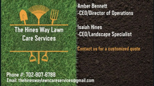 Logo for The Hines Way Lawn Care Services