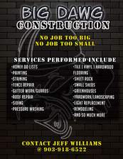 Logo for Big Dawg Construction