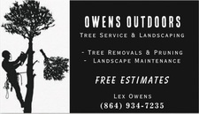 Logo for OwensOutdoors Tree Service and Landscaping LLC