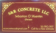 S & R Concrete logo