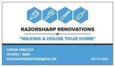 Razorsharp Renovations logo