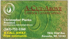 Logo for A Cut Above Lawn & Landscaping, LLC