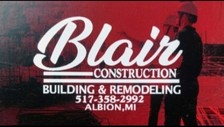 Logo for Blair's Construction