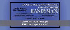 Logo for Justin of All Trades Handyman Services