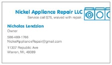 Avatar for Nickel Appliance Repair, LLC