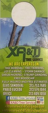 Logo for XA&D tree service LLC