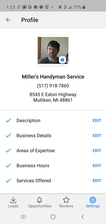 Miller's Handyman Service logo