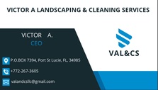 Logo for Victor A Landscaping and Cleaning Services