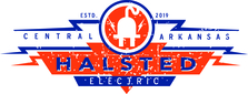 Logo for Halsted Electric - Home Facebook