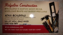 Ridgeline Construction logo