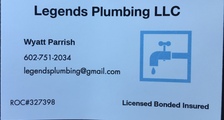 Logo for Legends Plumbing, LLC