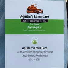 Logo for Aguilar's Lawn Care
