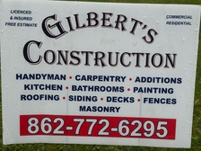 Logo for Gilbert's Construction, LLC