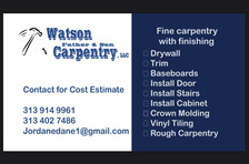Logo for Watson Father & Son Carpentry