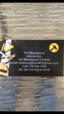 Logo for Tim Bloodgood Handyman