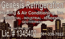Genesis Refrigeration, Heating and Air Conditioning logo
