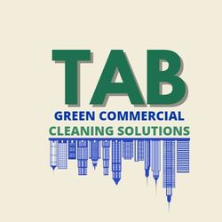 TAB GREEN COMMERCIAL CLEANING SOLUTIONS  logo