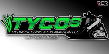 Logo for TyCo's Hydroseeding, LLC