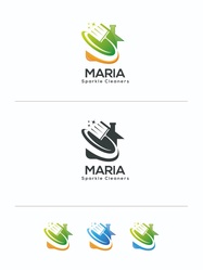 Maria Sparkle Cleaners logo