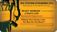 Logo for B's Custom Interior
