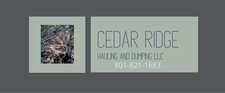 Logo for Cedar Ridge Hauling and Dumping