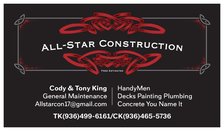 All Star Construction logo