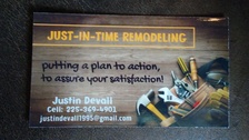 Logo for Just-in-time Remodeling - Home Facebook