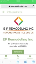 Logo for EP Remodeling, Inc.