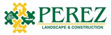 Perez landscape and construction logo