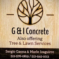 Logo for G & I Concrete and Tree Services - Facebook