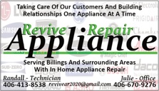 Revive Appliance Repair - Home Facebook logo