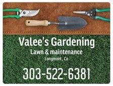 Logo for Valee's Gardening