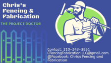 Chris's Fencing & Fabrication logo