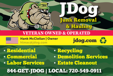 Logo for JDog Junk Removal & Hauling Centennial