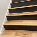 Engineered hardwood stairs