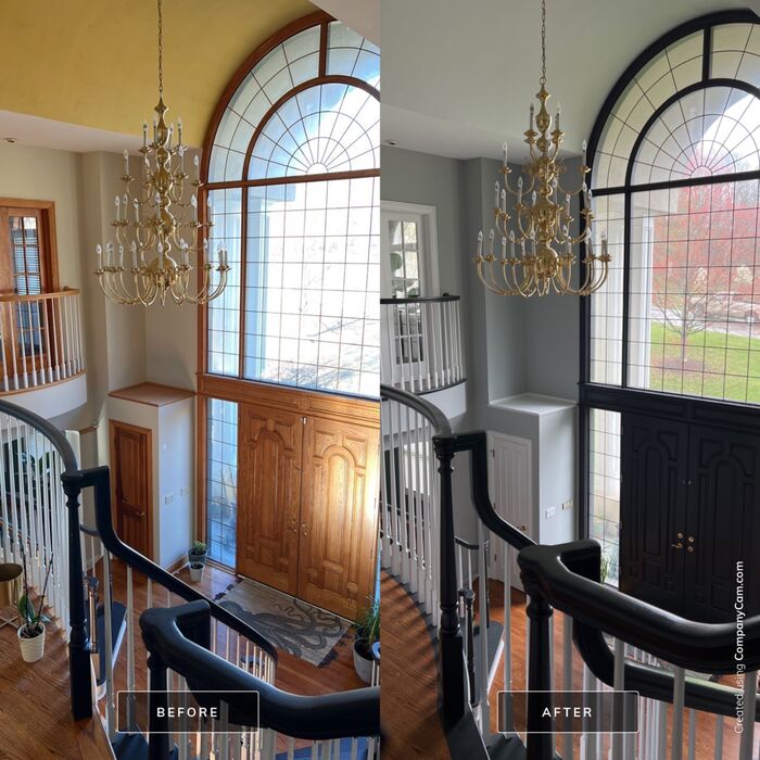Entry Hall Staircase Window Front Door