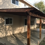 Patio and concrete patio