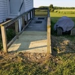 Replacd Rotten End of Ramp