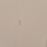 Marks left on wall