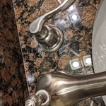 Leak on faucet in bathroom