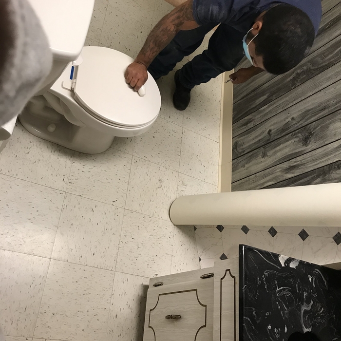 Bathroom Floor Update