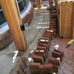 Brick floor