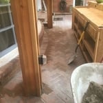 Brick floor
