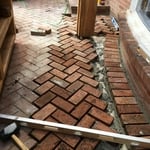 Brick floor