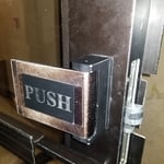 Commercial pull, push lock install