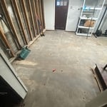 panel and hardwood floor removal